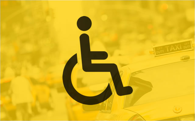 Táxi com acessibilidade